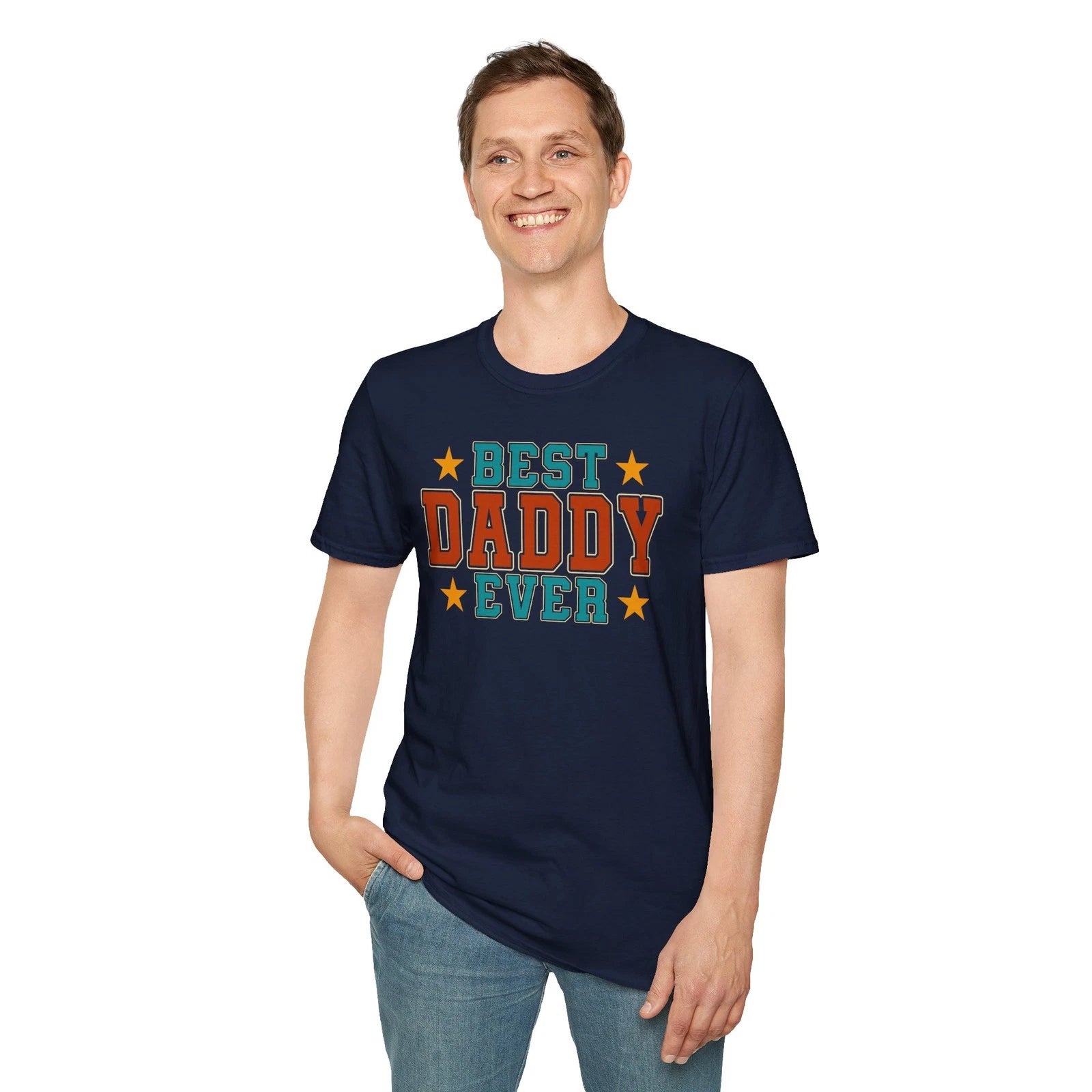 Best Daddy Ever T-shirt Funny Vintage Retro Father's Day Birthday Gift S-3XL