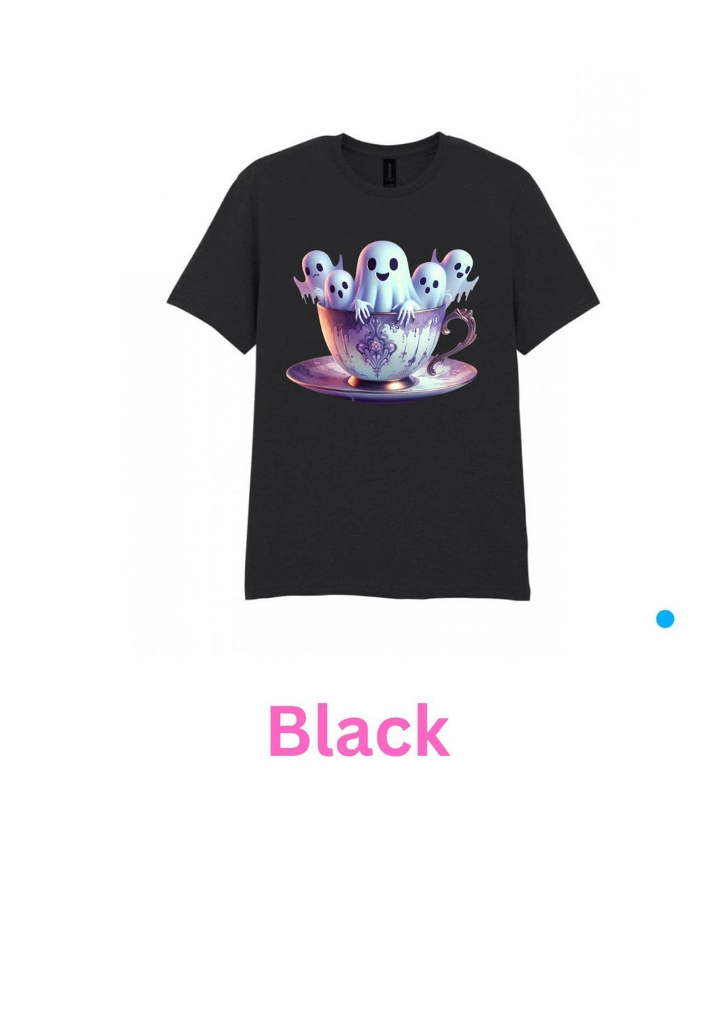 Ghosts in a teacup kawaii Adult T Shirt S/M/L/XL/XXL In Various Colours.