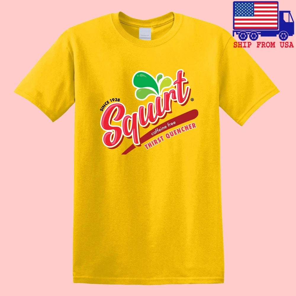Squirt Drink 90's Thirst Quencher Men's Yellow Size S-5XL