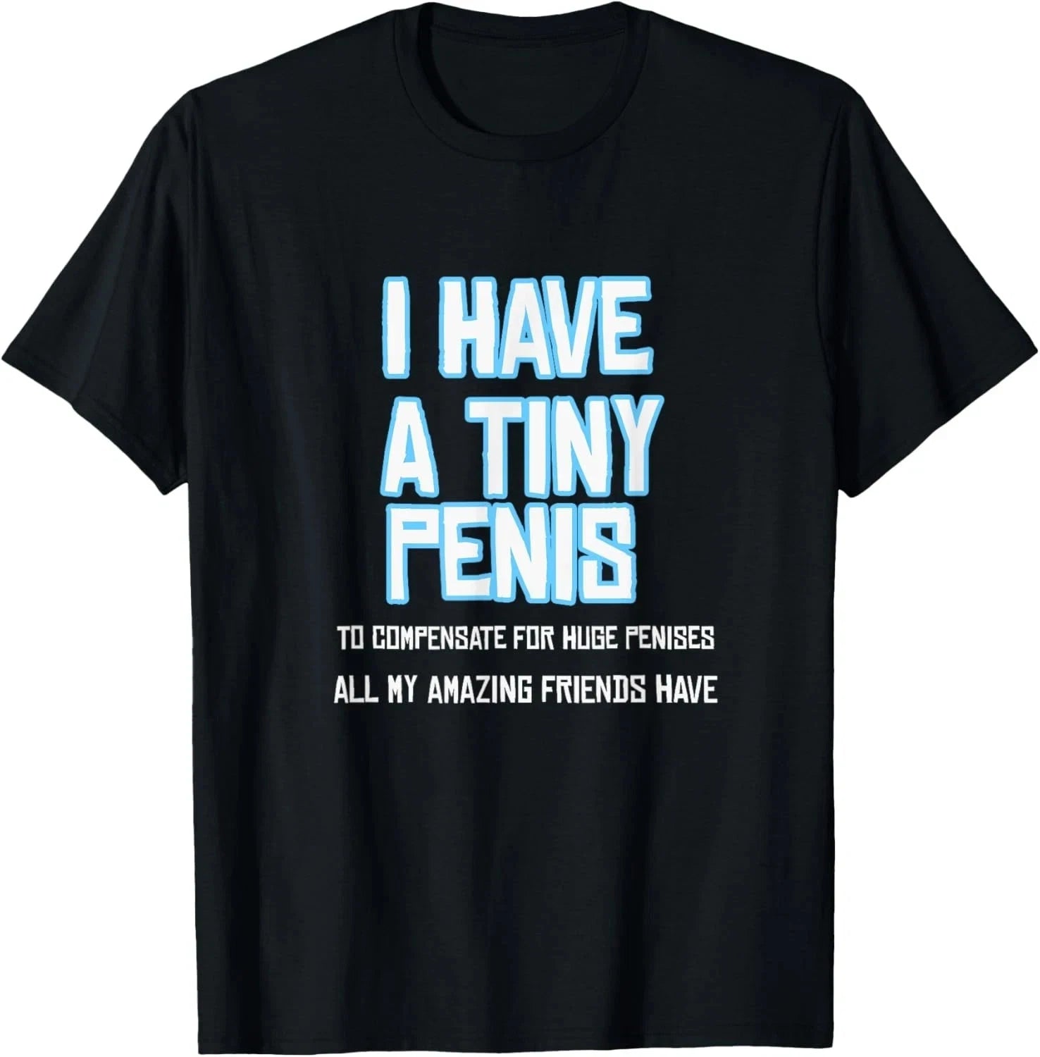 Funny Sarcastic Offensive Prank-I Have A Tiny Penis T-Shirt, size S-5XL