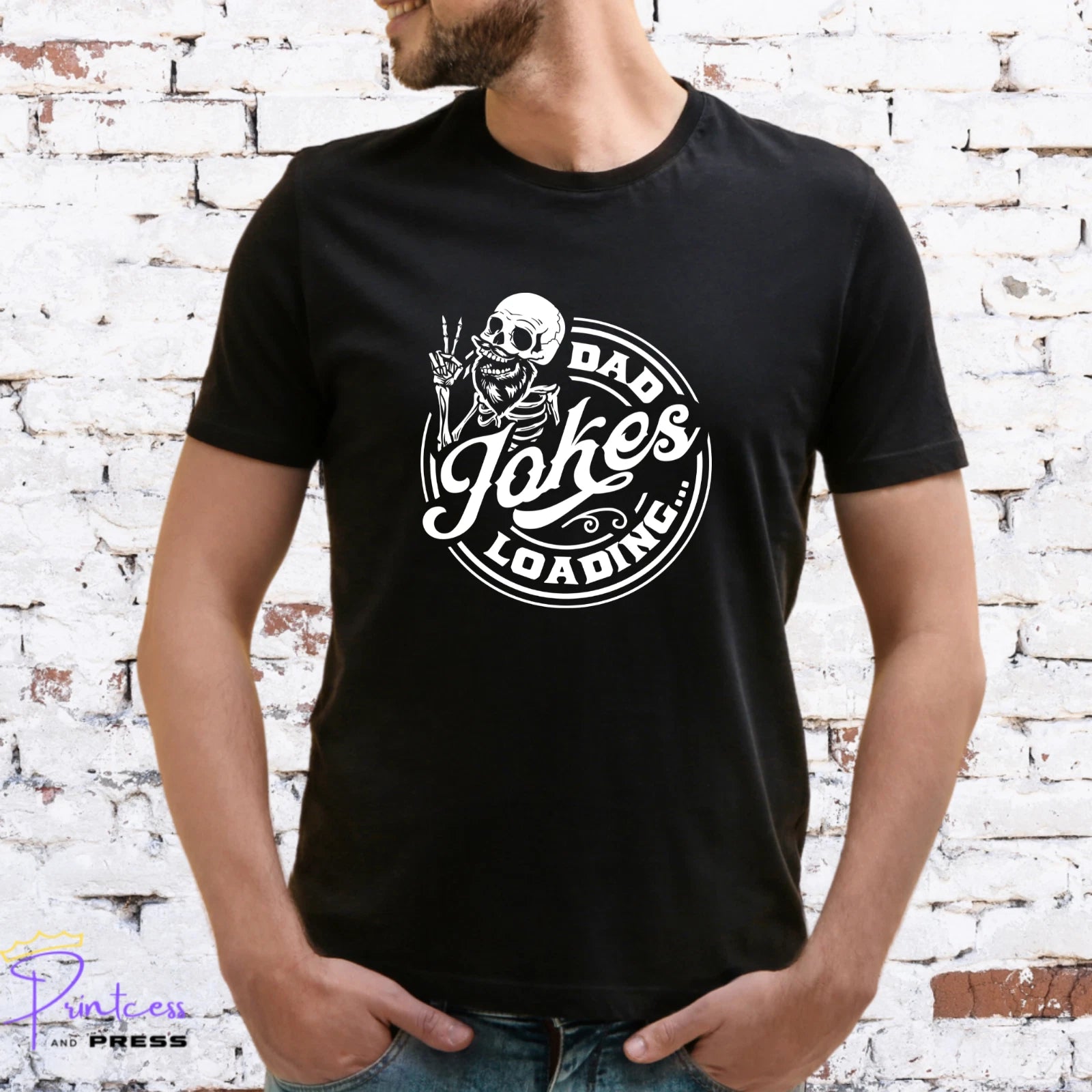 DAD JOKES LOADING T-SHIRT, Gift for him, DAD, XMAS GIFT, FATHERS DAY