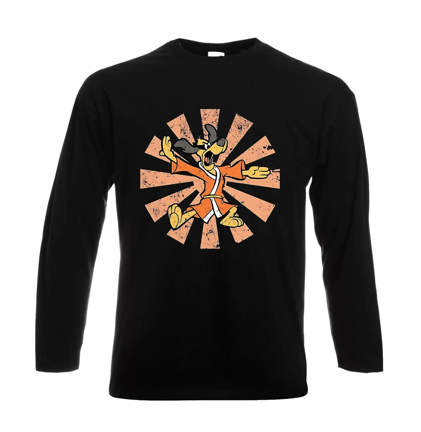 Hong Kong Phooey Retro Japanese Party Funny Poker Men's Longsleeve Tee Top