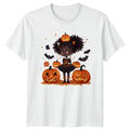 Cute Halloween Pumpkin Girl T-Shirt Kawaii Gothic