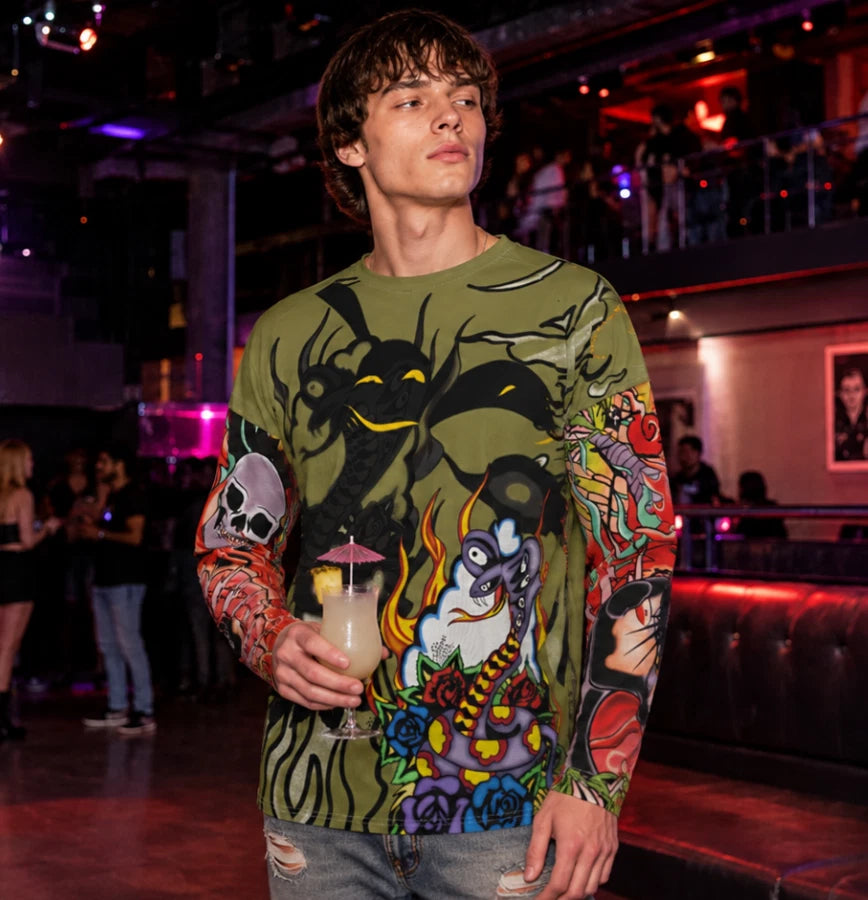 Stefon Costume Shirt With Simulated Double Sleeves Stephon SNL