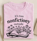 Book Lover Shirt, Introvert Reading Tee, Floral Design