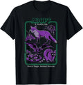 Black Magic Animal Rescue Purple Retro Funny Adult Humor T-Shirt
