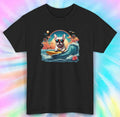 French Bulldog Surfing T-Shirt | Summer Beach Dog Tee S-5XL