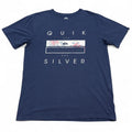Quiksilver T Shirt Mens Size Large Blue Regular Fit Y2K Surf Skate Graphic Tee