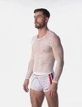 Barcode Berlin fishnet long sleeve capo white L/XL gay 92322/200 fast shipping