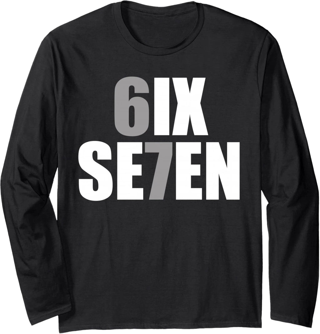 Fun Six Seven Meme Design Design Funny Meme Fun Long Sleeve T-Shirt