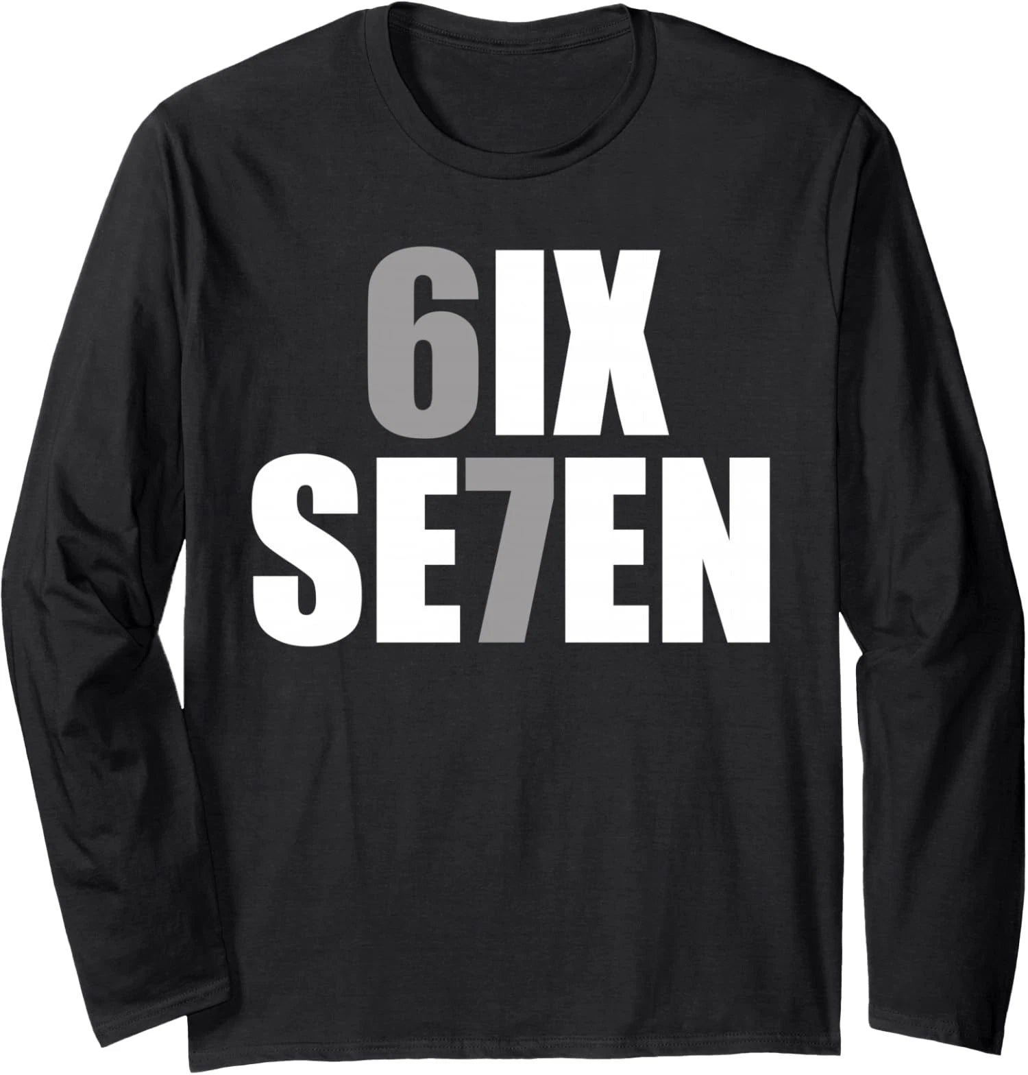 Fun Six Seven Meme Design Design Funny Meme Fun Long Sleeve T-Shirt