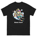 Mount Snow Doge Skiing Funny Ski Skier Dog Meme Cute Shirt T-Shirt