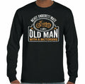 Never Underestimate An Old Man With A Motorbike - Mens Funny Biker T-Shirt