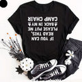 If You Can Read This Joke Mens T-Shirt Funny Camping Tee Gifts Lazy Shirt Adults