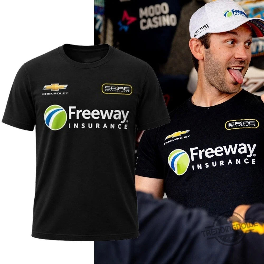 Daniel Suarez Spire Motorsports Freeway Insurance Chevrolet Team ShirtSize S-5XL