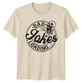 Dad Jokes Loading Skeleton Beer Funny Fathers Day Graphic T-Shirt