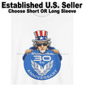 DigiRods Pontiac Trans Am 1999 30th Anniversary Uncle Sam Cartoon Logo T Shirt