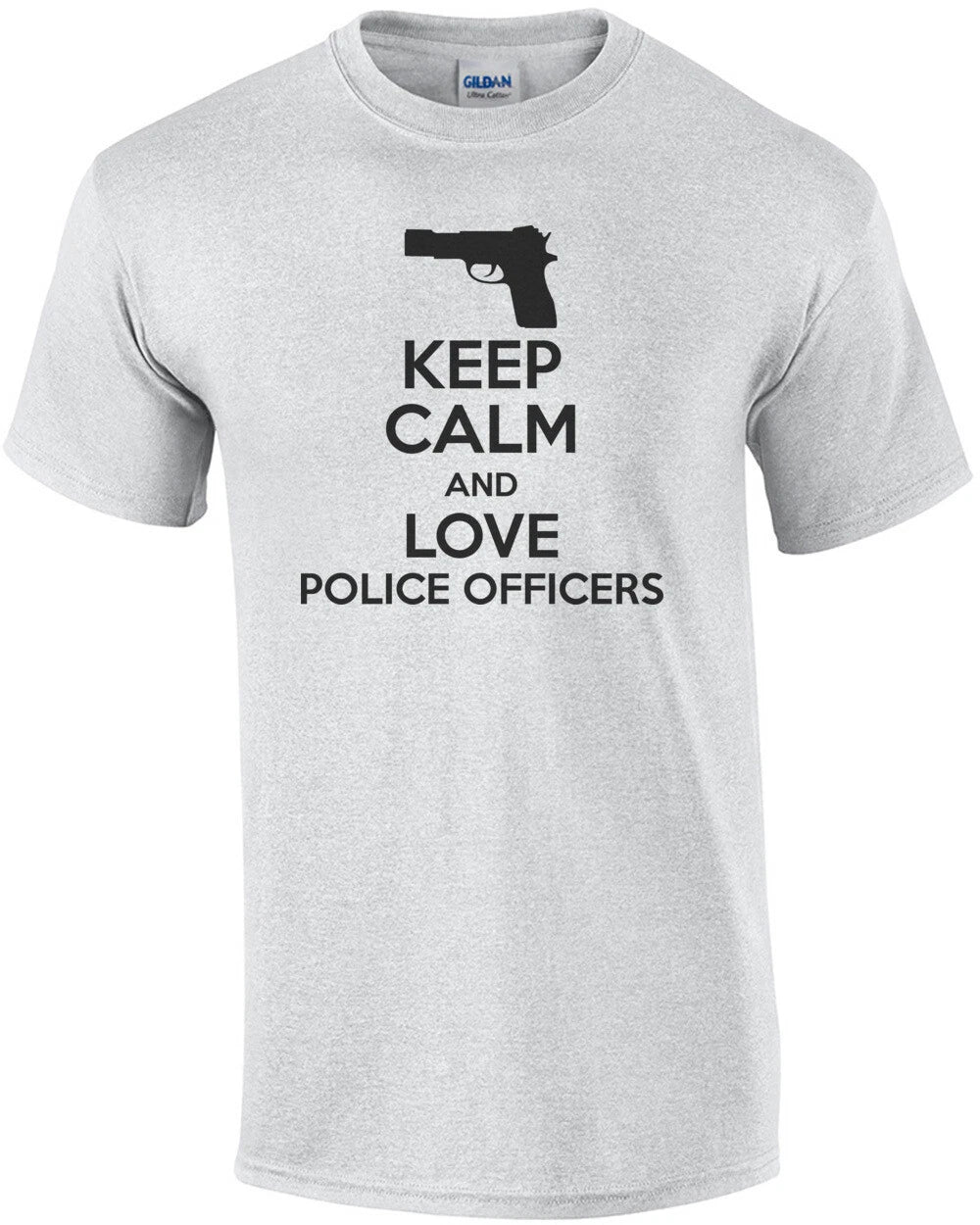Keep calm and love police officer - pro cop t-shirt