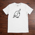 Cute Sleeping Bird T-Shirt | Minimalist Animal Graphic Tee | Funny Kawaii Nap