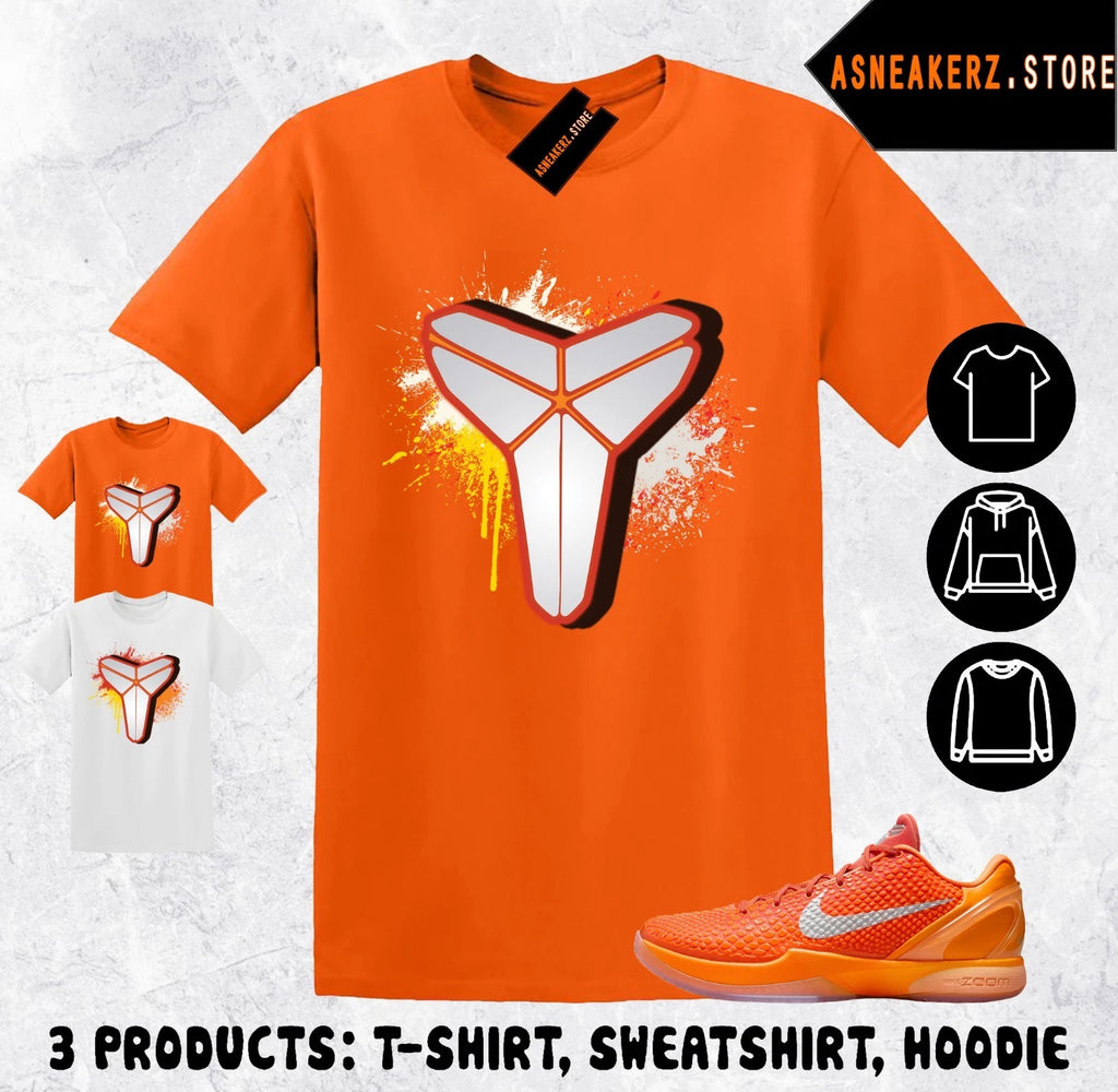 Tee Shirt Matching Kobe 6 Protro Total Orange 2025 To Match Sneaker Mamba Sheath