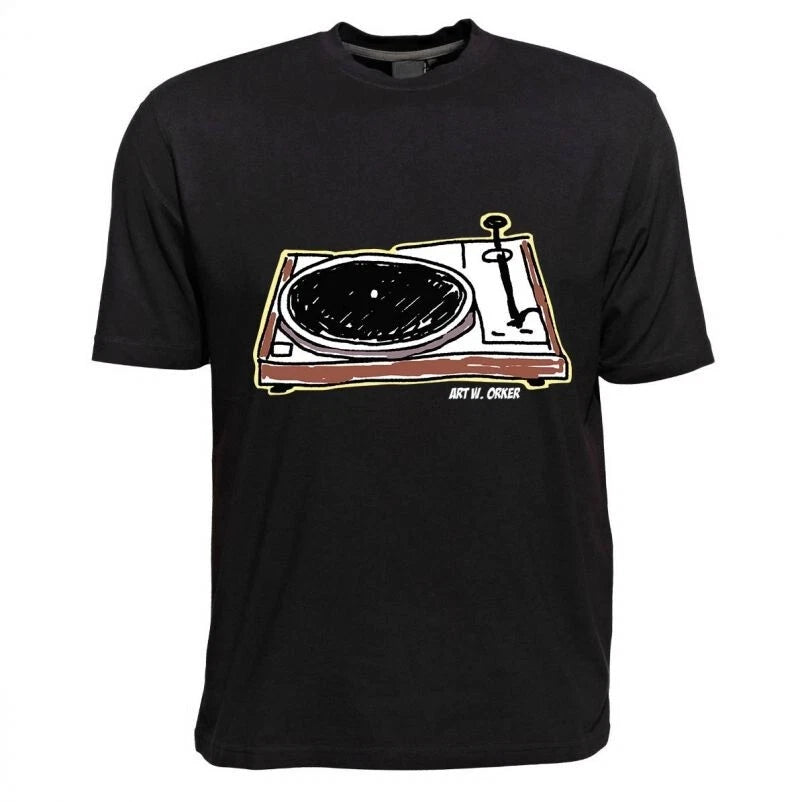 Art W. Orker Pop Art Record Player Motif T-Shirt Size XXL