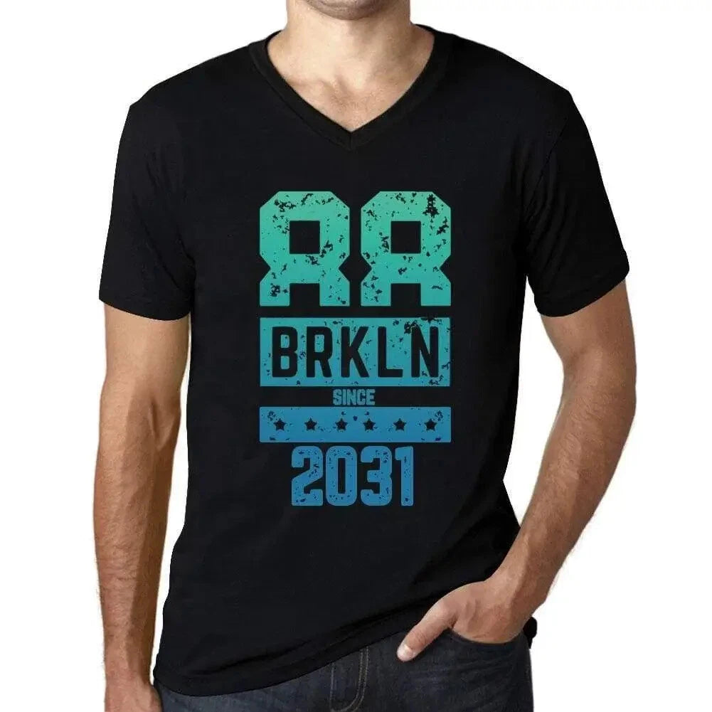 Men's Graphic T-Shirt V Neck Brkln Since 2031 Eco-Friendly Limited Edition