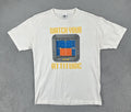 Vintage Alstyle Y2K Large White T Shirt Attitude Meter Funny Comedy Humor Tee