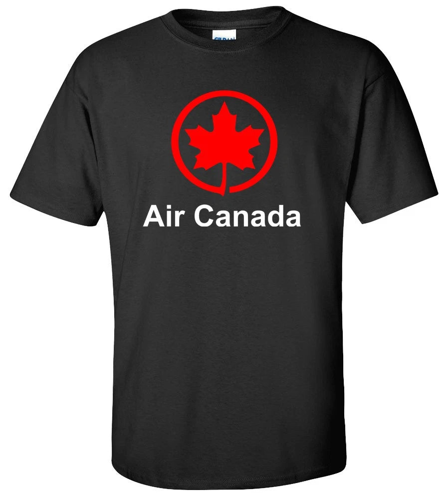Air Canada T-Shirt Aviation Airline Travel Funny Tee Cotton Gift