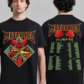 New!! Metal 1ica Rock Band Skeleton Diamond T-Shirt Reprint