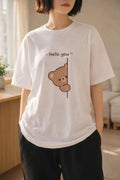 Peekaboo Bear T-Shirt | Kawaii Animal Graphic Tee