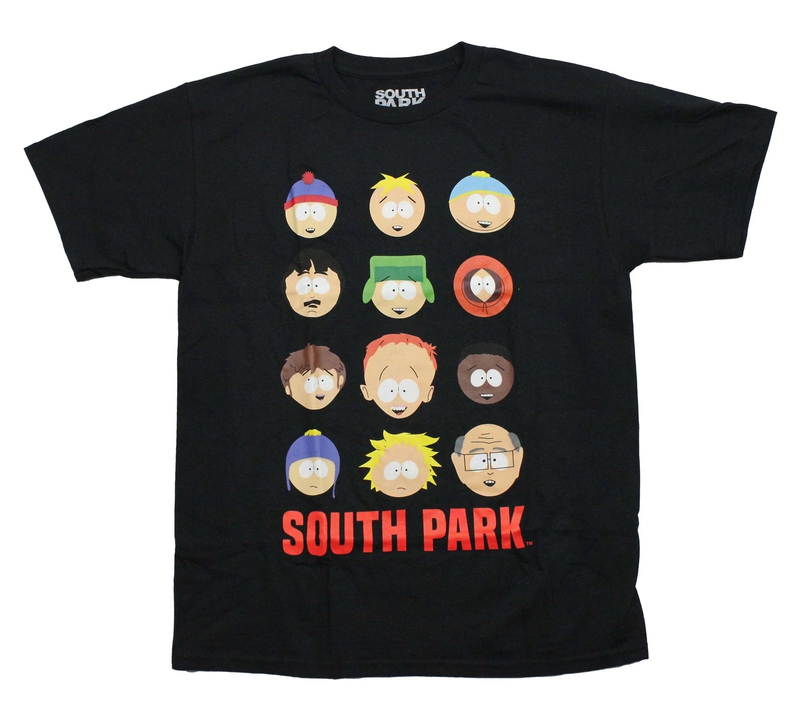 South Park New Adult T-Shirt - Cast 12 Head Shots