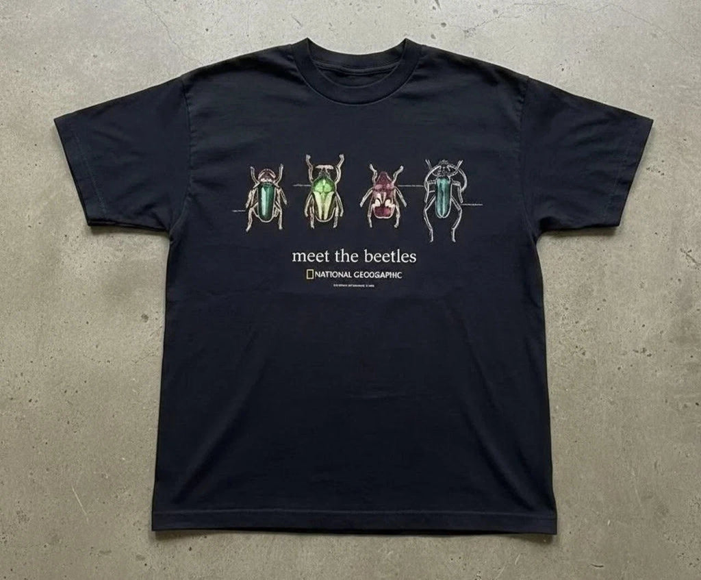 HOT - Retro National Geographic 'Meet the Beetles' Unisex reprint T-Shirt