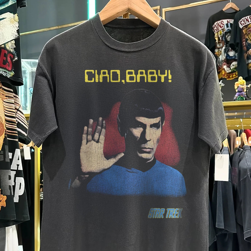 90s Spock 'Ciao, Baby!' Classic T-Shirt Black XL