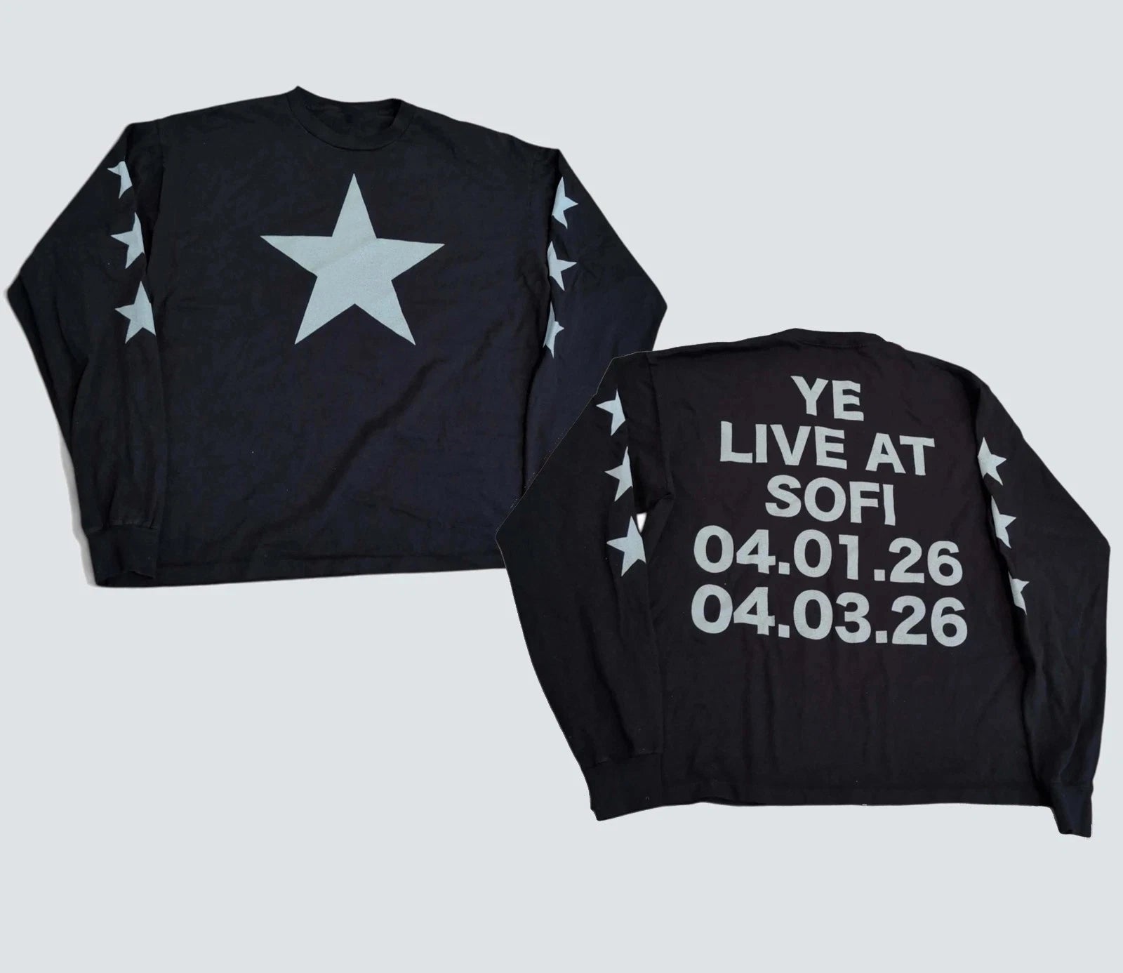 Kanye West BULLY Long Sleeve T-Shirt, New 2026 Live At Sofi Merch reprint Shirt