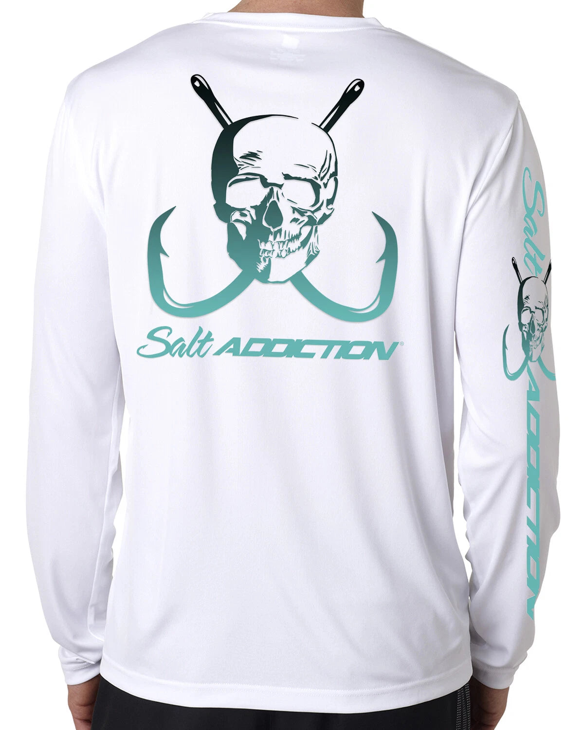 Salt Addiction performance t shirt long sleeve microfiber saltwater  uv upf 50+