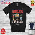 Custom Name Uncle's Fan; Father's Day Electrician Dad Jokes Family Group T-Shirt
