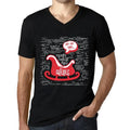 Men's Graphic T-Shirt V Neck Ho Ho Ho Merry Christmas From Quebec Eco-Friendly