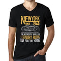 Men's Graphic T-Shirt V Neck Motorcycle Legendary Riders Since 1962 62nd