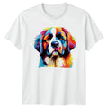 Colorful Saint Bernard T-Shirt Dog Lover Gift For Him And Her