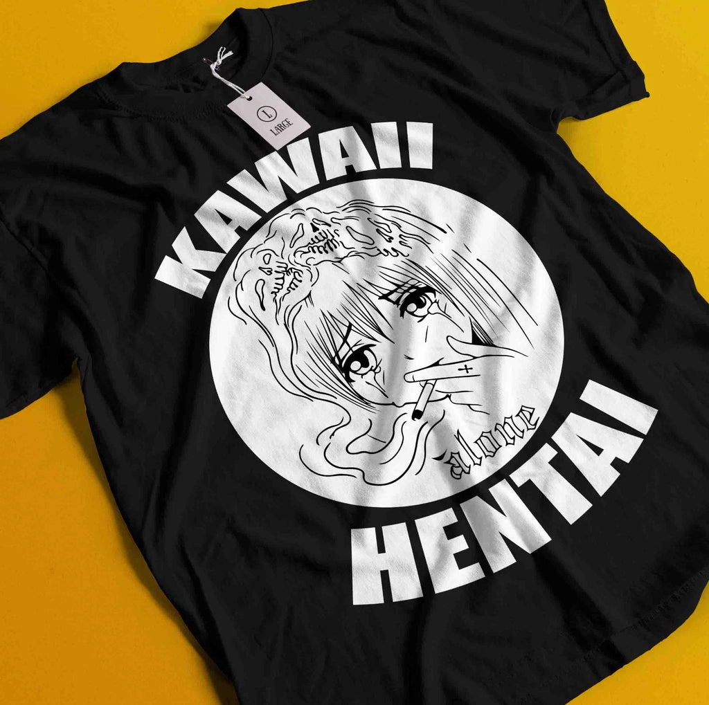 Ecchi Style Anime T-Shirt Japanese Graphic Tshirt Manga Waifu Kawaii Unisex Tee