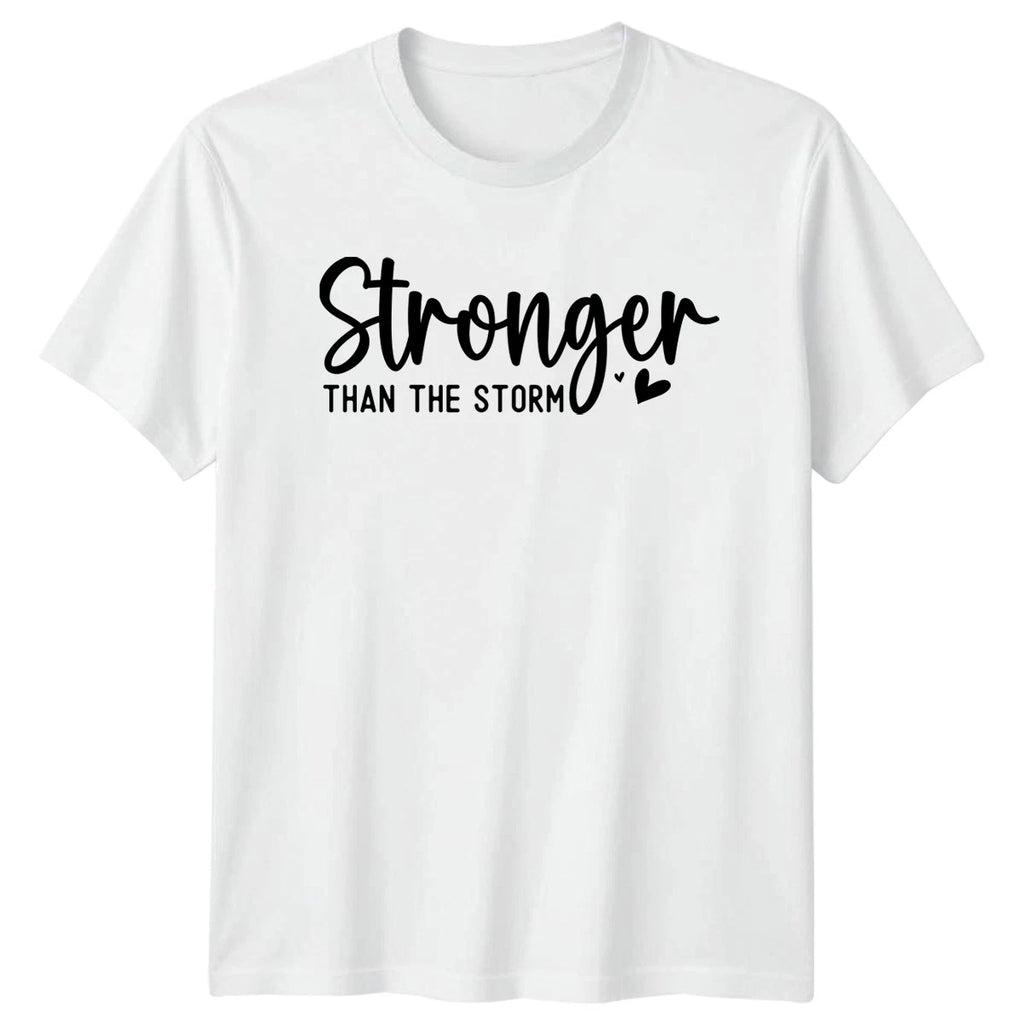 Stronger Than The Storm T-Shirt Motivational Mental Health Gift For Him And Her