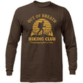 Funny Hiking Shirt Out of Breath Hiking Club Vintage Outdoor Long Sleeve Shirt