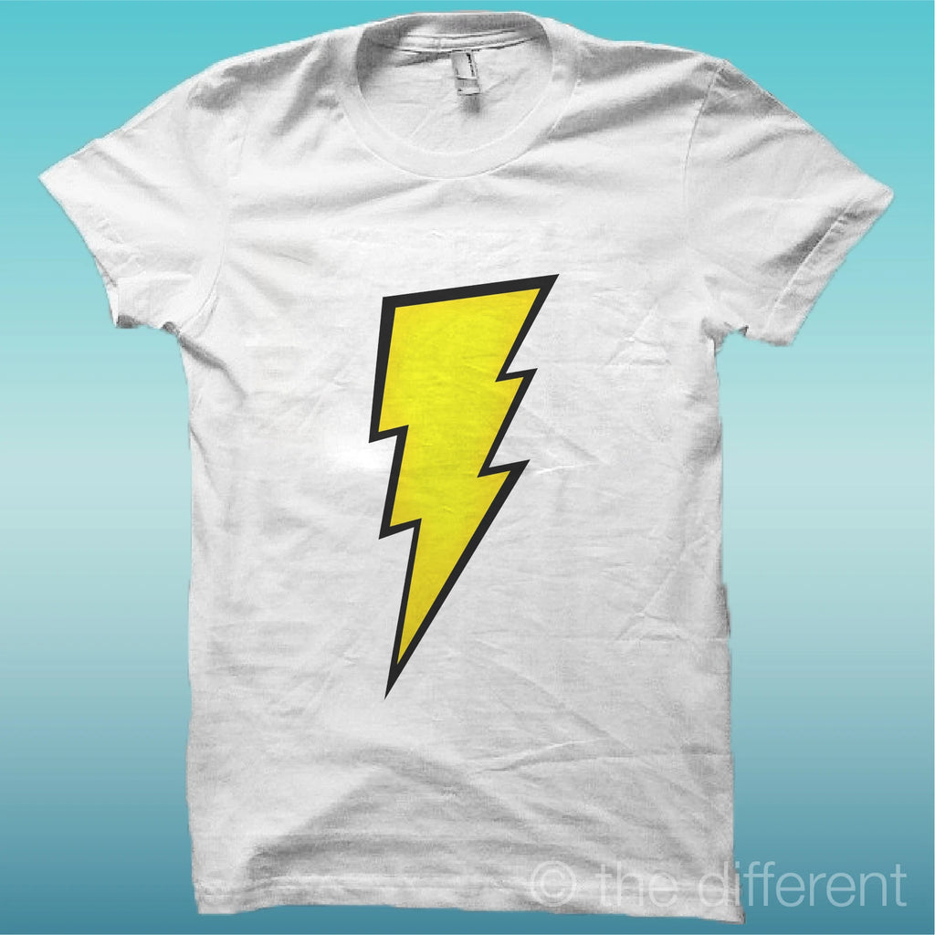 T-SHIRT "FLASH SYMBOL POP ART" WHITE THE HAPPINESS IS HAVE MY T-SHIRT NEW