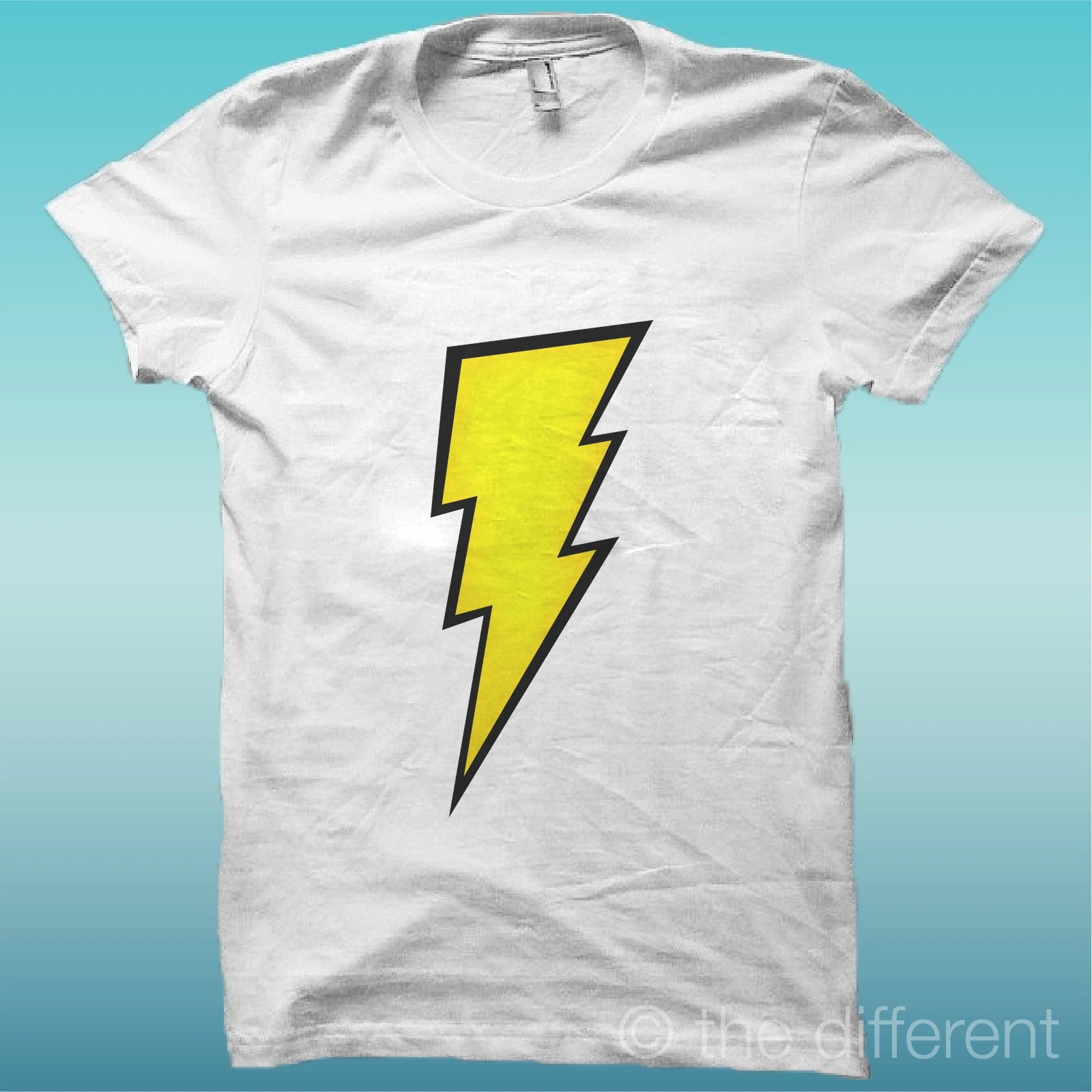 T-SHIRT "FLASH SYMBOL POP ART" WHITE THE HAPPINESS IS HAVE MY T-SHIRT NEW
