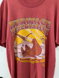 1998 Boy Scouts Native American vintage tshirt 90s nature eagle canoe Large