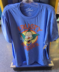 Universal Studios Krusty The Clown Krusty Burger T- Shirt Blue Sz SMALL New