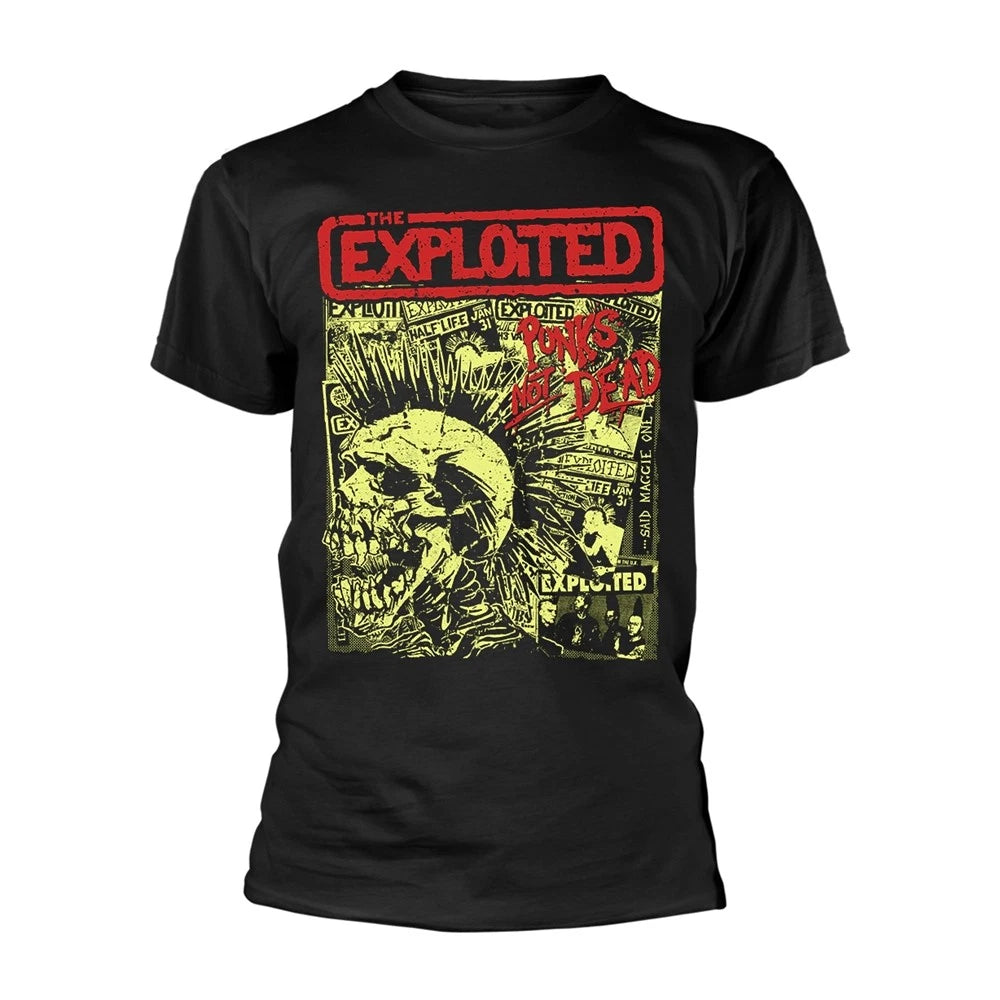 EXPLOITED, THE - PUNKS NOT DEAD (BLACK) BLACK T-Shirt X-Large