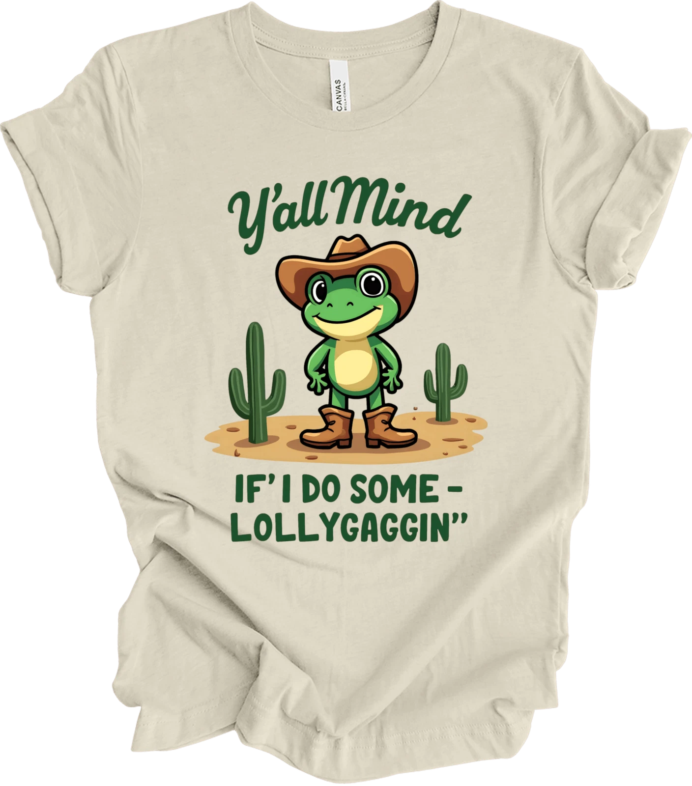 Y'all Mind If I Do Some Lollygaggin' Funny Frog Meme Y2k Gift T-shirt