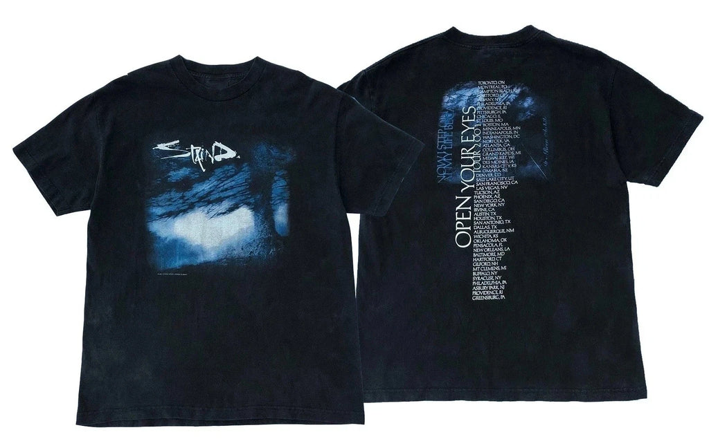Staind Open Your Eyes Tour 2001 Tour Y2K Graphic Cotton Shirt S-5XL