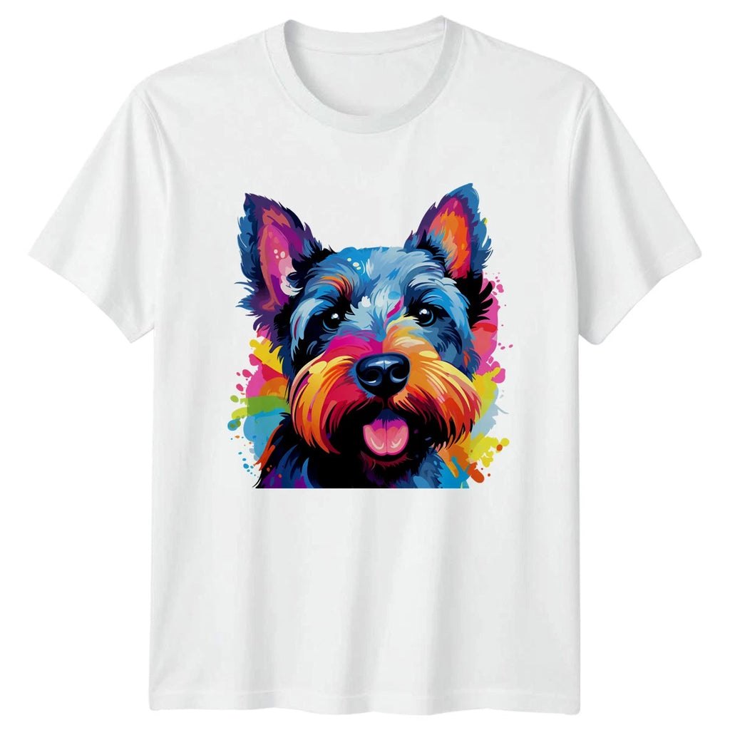 Colorful Terrier Dog T-Shirt Pet Lover